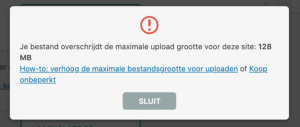 WordPress back-up maken-te-weinig-ruimte-importeren-bestand