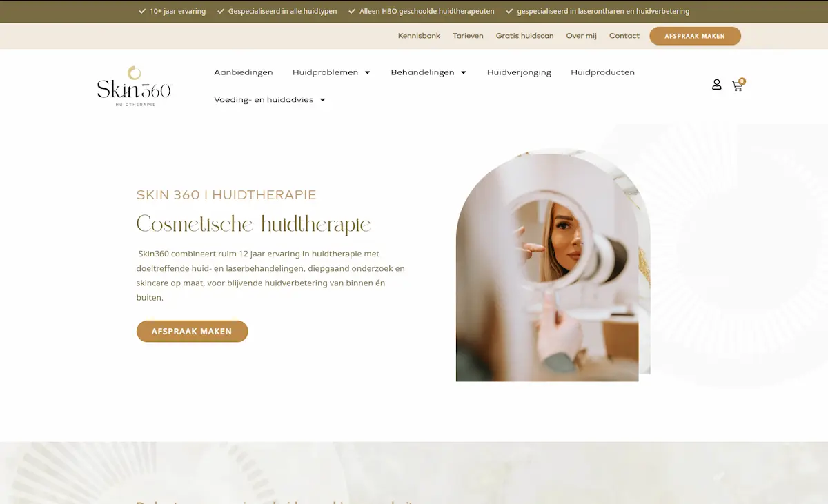 website coaching skin360 huidtherapie